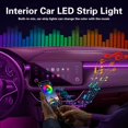 thumbnail image 3 of Tira de luces LED para interior de coche QVEVDACAR RGB, 16 millones de colores, 3 of 8