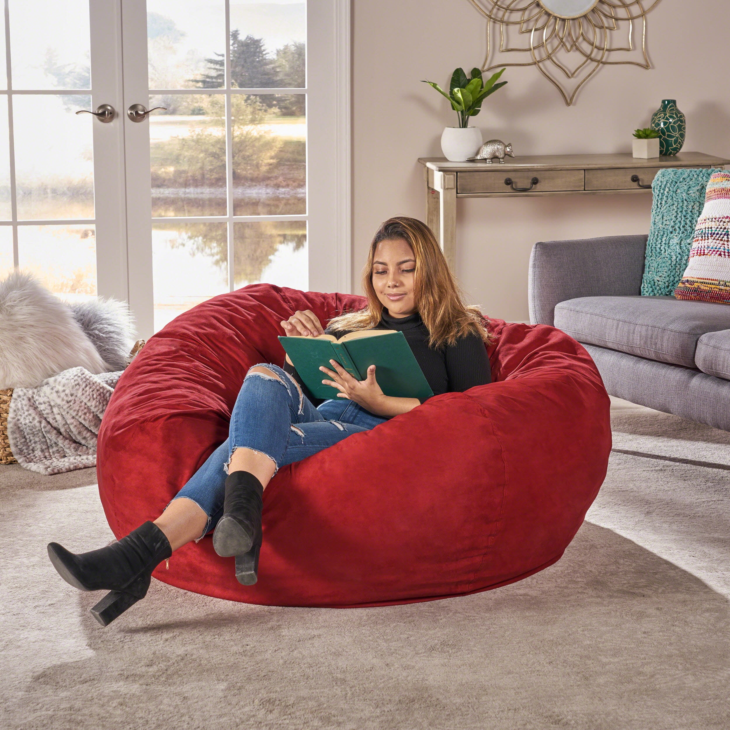 Adult-sized 】Free delivery Bean bag Lazy Bean Bag Sofa – Juzz4Baby
