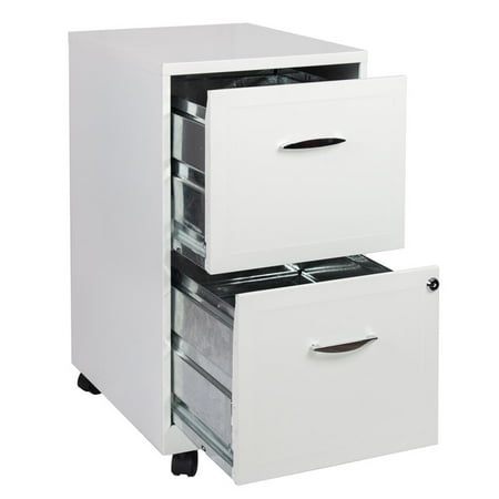 Scranton Amp Co 2 Drawer Steel Mobile File Cabinet In Pure White Walmart Canada