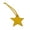 Yellow, variant on Star Shaped Leather Luggage Charm Five-Pointed Keychain Pendant Bag Accessory for Women Girls Purple