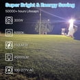 thumbnail image 2 of Luces LED para estacionamiento HYPERLITE 300W 45000lm 5000K, 2 of 8