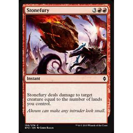 MtG Battle for Zendikar Common Stonefury (Foil) #156
