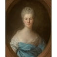 thumbnail image 3 of Jean-Baptiste Perronneau 12x14 Black Modern Framed Museum Art Print Titled - Portrait of a Woman (1773), 3 of 5