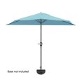 thumbnail image 4 of Pure Garden 50-145-B 9' Half Round Patio Umbrella, Blue, 4 of 9
