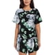 thumbnail image 1 of Fotbe Cartoon Koala Bear Conjunto de Pijama Estampado para Mujer, 2 Piezas, Ropa de Dormir con Camiseta de Manga Corta y Shorts Suaves-Small, 1 of 6