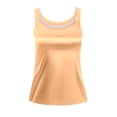 thumbnail image 4 of DHFJKG Women Silk Satin Tank Top Pearl Scoop Neck Summer Blouse Sleeveless Shirt Business Casual Dressy Outfit Vacation Clothes Stylish Tops, 4 of 4