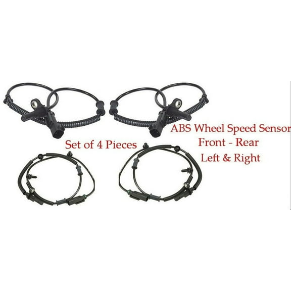 4 ABS Wheel Speed Sensor Front-Rear Left  Right Fits: Ford Mustang 2011-2014