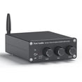 thumbnail image 1 of Amplificador Bluetooth, mini amplificador estéreo HiFi con receptor integrado para altavoces pasivos de audio doméstico, BT 5.0 Clase D, 2.0 canales, 100 W x 2, chip TPA3116, control de agudos y, 1 of 4