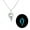 Blue, variant on Punk Wolf Long Necklace Unique Sweater Chain Simple Pendant Necklace Glow Jewelry