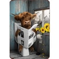 thumbnail image 1 of Placa de Metal Vintage de hierro, pintura Rectangular de Yak, decoración del hogar de pared, 20x30cm, 1 of 9