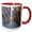 Red/White, variant on 3drose, Europe, Italy, Tuscany, Lucca, Street - Eu16 Rti0133 - Rob Tilley, 11oz Two-tone Red Mug