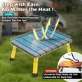 thumbnail image 3 of Large Platform RV Steps Level Adjustable Height Aluminum Folding Step Stool Light Folding skidding RV Step Supports Up to lb (), 3 of 9