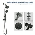 thumbnail image 5 of PROOX Drill-Free Rain Shower Handheld Showerhead Combo with Stainless Steel Slide Bar, 5 of 7