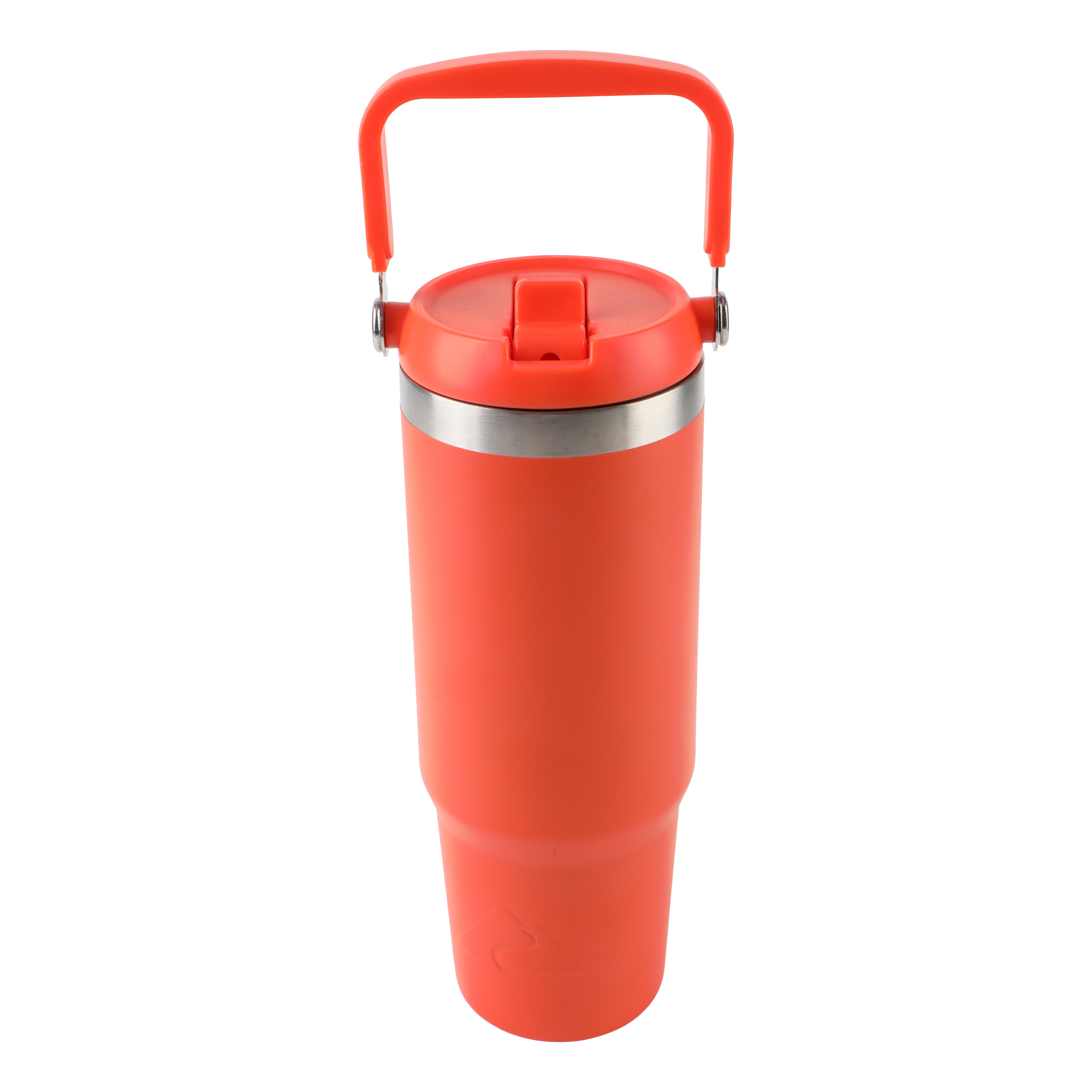 Ozark Trail 30 oz Stainless Steel Insulated Swivel Handle Tumbler, Bright Orange