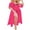 Rose Red, variant on Zeagoo Womens Plus Size Swimsuit Cover Up Deep V Neck Bathing Suit Swimwear Bikini Coverup Long Split Kaftan Kimono Dress