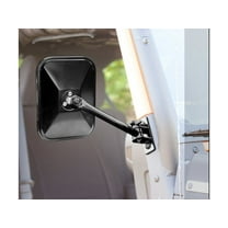 Rugged Ridge Quick Release Mirror, Rectangular, Black 11025.13 Fits 1997-2018 Jeep Wrangler