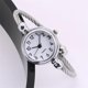 thumbnail image 1 of Price Down Sfonq Womens Watches Creative Striped Quartz Watch Leather Watch With Diamond Strap Mothers Day Gift for Grilfriend,Silver Buy 2 Save 10%, 1 of 3