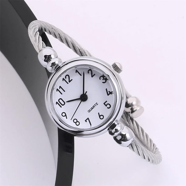 Price Down Sfonq Womens Watches Creative Striped Quartz Watch Leather Watch With Diamond Strap Mothers Day Gift for Grilfriend,Silver Buy 2 Save 10%