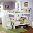 thumbnail image 2 of Rosebery Kids Lit Superposé Double sur Double avec Escalier, Blanc, 2 of 4