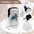 thumbnail image 6 of SEANATIVE Double Eyeglass Case with 2 Compartments Soft Lightweight Travel Glasses Case Neoprene Glasses Pouch Zipper Eyewear Storage Pouch for Women Men, Watercolor Sea Turtle Wood Grain, 6 of 7