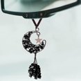 thumbnail image 1 of Accesorios de coche negro Obsidiana Cristal Coche Espejo retrovisor Colgante Accesorios Cristal Coche Colgante Adorno Luna Lindo Hippie Boho Coche Decoración Accesorios para Mujeres Hombres, 1 of 5