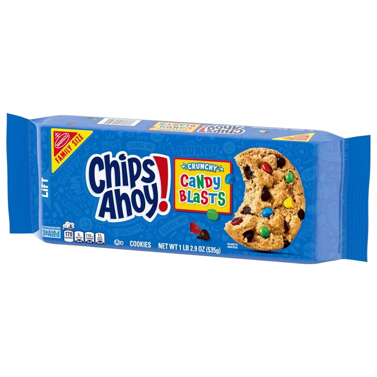 3 pack) CHIPS AHOY! Crunchy Candy Blasts Fudgy Chocolate Chip