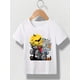 thumbnail image 1 of Boys' Halloween Skeleton Monster Truck Graphic T-Shirt - White Short Sleeve Tee with Jack-o'-Lanterns & Bats Design, Casual Round Neck Top for Toddlers, Perfect for outdoor Play, Parties & Su, 1 of 6