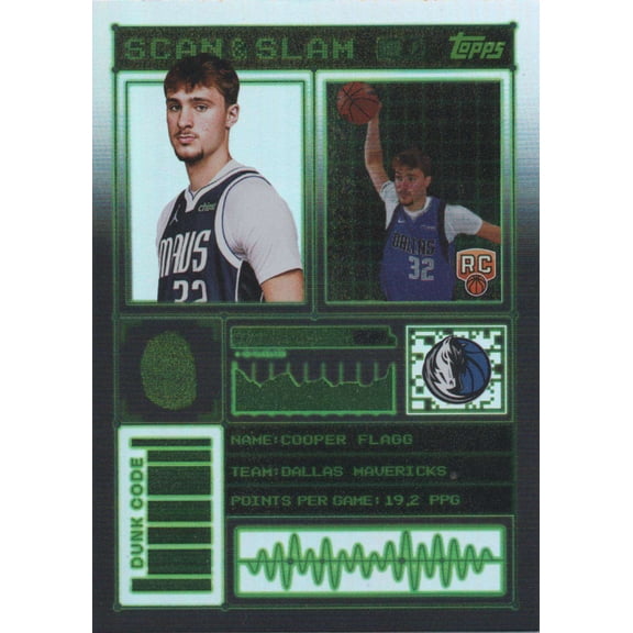 NBA 2025-26 Topps Chrome Scan and Slam Cooper Flagg SS-26 [Rookie]