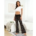 thumbnail image 6 of HDE Womens Pajama Pants Wide Leg Sleepwear Casual Loose Lounge Pant PJ Bottoms Elfed Up 4X, 6 of 6