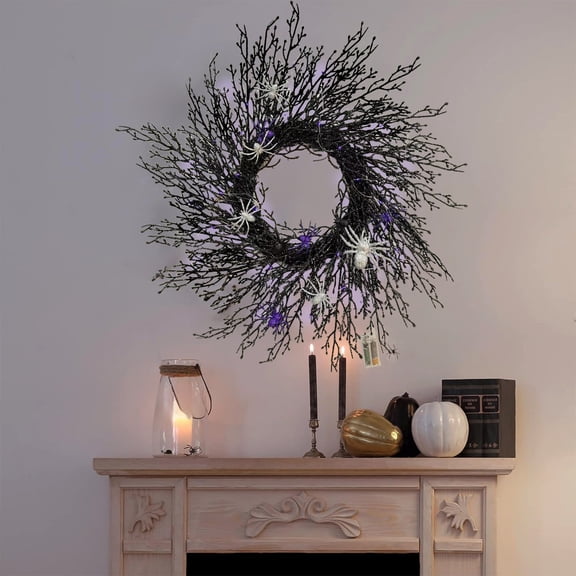 sruoe Wreaths for Front Door Clearance for Home Door Wall Decorations, Haunted House Decoration Pendant