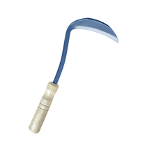 Gardening Hand Tools, Garden Hoe for Weeding, Japanese Weeding Sickle, Left Hand Scythe Tool for Grass Cutting