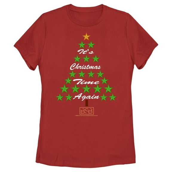 Women's Backstreet Boys It's Christmas Time Again Graphic T-Shirt