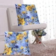 thumbnail image 6 of Yellow and Blue Flower Petals Elegant Throw Pillow Covers Pillowcases 16 x 16 Inch Home Decor 2 Packs for Bedroom Sofa, 6 of 6