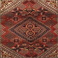 thumbnail image 1 of Ahgly Company Machine Washable Indoor Square Traditional Crimson Red Area Rugs, 3' Square, 1 of 7