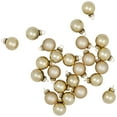 thumbnail image 6 of Northlight 2-Finish Mini Christmas Glass Ball Ornaments - 1" (25mm) - Gold - 24ct, 6 of 6