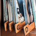 thumbnail image 1 of Divisores de discos de vinilo, Divisores de discos, Divisores alfabéticos de almacenamiento de discos de vinilo A-Z, Divisores de discos de madera (1 juego), 1 of 5