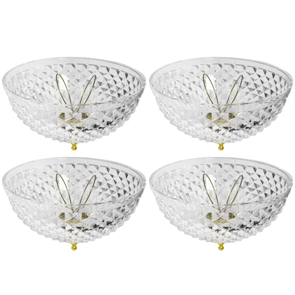 Evelots Ceiling Clipon Light Bulb ShadeLampDomeAntiqueDiamond Cut