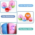 thumbnail image 6 of Wanonoo Piggy Eggs Toddler Stacking Nesting Toys for Toddlers 1-3, 8pcs Pig Eggs Matching Game STEM Preschool Learning Sensory Nesting Baby Bath Toys Gift for 6 Months+, Birthday Gift for Baby, 6 of 8