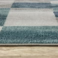 thumbnail image 4 of Superior Modern Geometric Fire Retardant and Anti-Static Indoor Runner Rug, 2'7"x10', Rivuet, 4 of 7