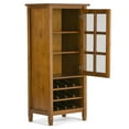 thumbnail image 5 of Simpli Home Warm Shaker 23" High Wine Rack Cabinet in Light Golden Brown, 5 of 9