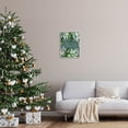 thumbnail image 2 of Love & Blessings Green Floral Leaves Holiday Graphic Art Gray Framed Art Print Wall Art, 2 of 7