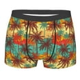 thumbnail image 4 of Goofa Colorful Hawaii Palms Printed Men's Boxer Briefs Underwear, Moisture-Wicking Underwear, Trunk,Soft and Breathable Cotton Underwear-, 4 of 9