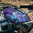 thumbnail image 4 of Renewold All-Weather ATV Seat Cover 25x10 Inch, Waterproof Heavy Duty 4 Wheeler Seat Cover ATV Accessories Decor for Yamaha Raptor 700, Polaris Sportsman 450/750, Galaxy Wolf Butterfly, 4 of 7