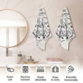 Wellsay 2pcs Bath Hand Towel,Cow Head Soft Cotton Highly Absorbent