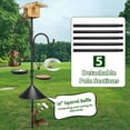 thumbnail image 4 of Teblint 92" Bird Feeding Station, Heavy Duty Bird Feeder Pole Bird House Stand Mount Kit w/ Squirrel Proof Baffle 2 Shepherds Hooks, Adjustable Feeder Stand for Outdoor Wild Birds Watching, 4 of 9