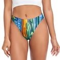 thumbnail image 1 of Fotbe Bright Paper Cactus Scene Tanga Sin Costuras para Mujer con Estampado – Panties Invisibles, Transpirables y Cómodos para Uso Diario-4X-Large, 1 of 6