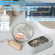 DERCLIVE Electric Ultrasonic Water Cleaner Eyeglasses Jewelry Watch Cleaning Machine