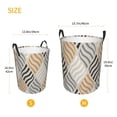 thumbnail image 3 of Rateoe Geometric Pattern Round Laundry Hamper Basket, Tall Hamper Basket for Blanket Storage, Nursery Clothes Hamper for Laundry in Bedroom and College Dorm-Small, 3 of 6