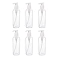 thumbnail image 1 of Unique Bargains 200mL Airless Pump Bottles 6 Pack Portable Refillable Dispenser Containers for Travel Shampoo Lotion, Clear, 1 of 5