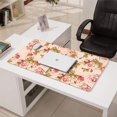 thumbnail image 3 of Long Mouse Pads for Desk,Pioneer Flower Floral Print Pattern Desk Mats on Top Of Desks, Desk Mouse Pad Extra Large with 3mm Non-Slip Base and Stitched Edge for Gaming,Office,Work,Home 31.5"x15.7", 3 of 6